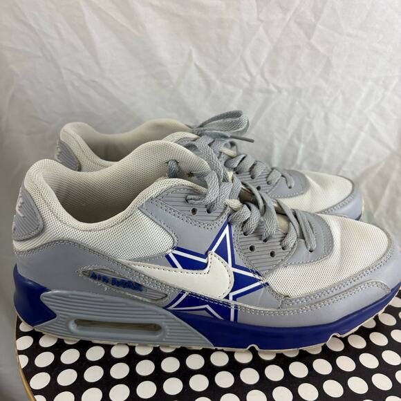 Nike Custom NFL Dallas Cowboys Nike Air Max Shoes Sneakers Men's Size 8.5 - Picture 1 of 8